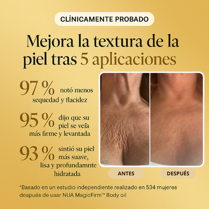 NUA MagicFirm™ Silk Body Oil | Reafirma Tu Piel Un 97% en 7 días